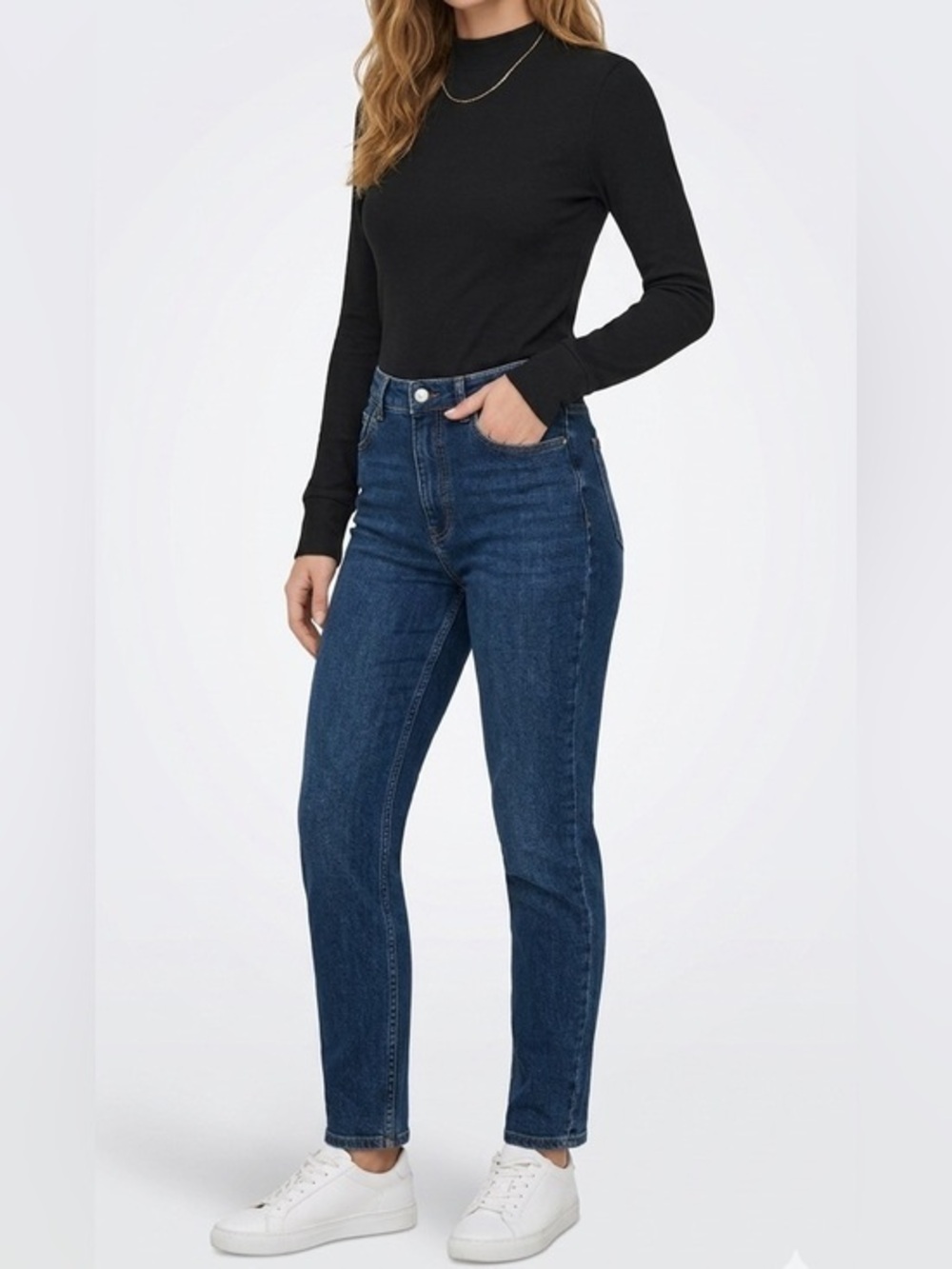 Levi’s Black Mockneck Ridded Long Sleeve Turtleneck Top Size Small